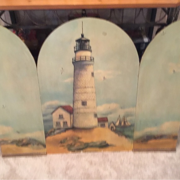 Vintage Antique Wood Fireplaces oil painted Screen - Picture 2 of 9